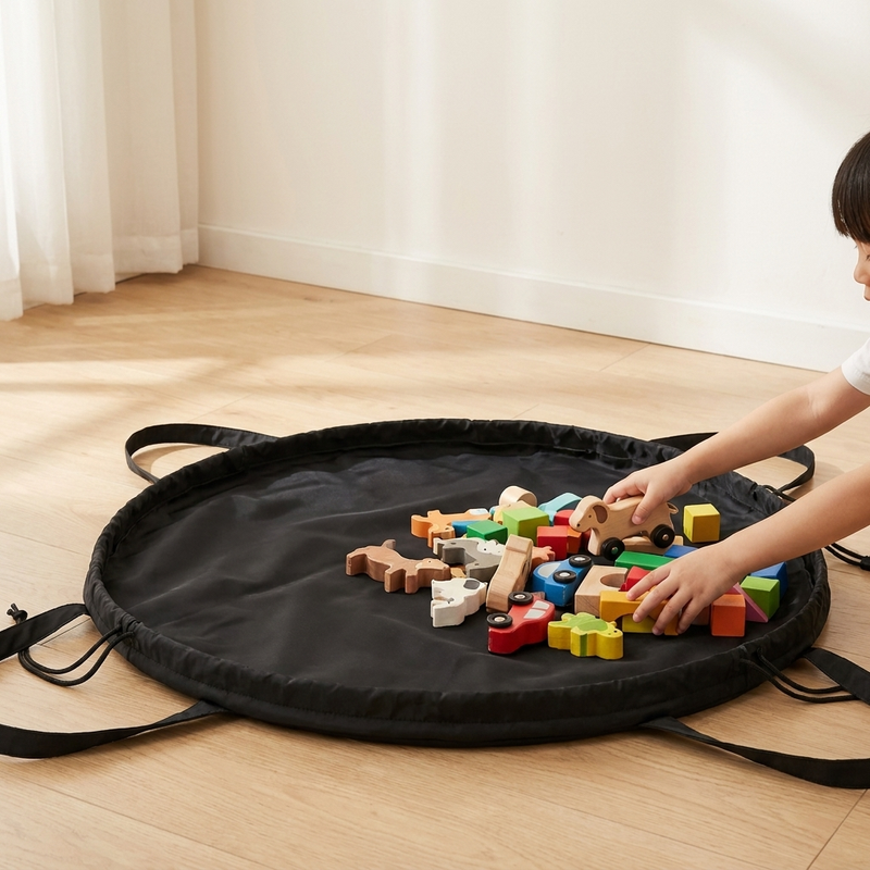 How it works step 2: pile toys onto Plio's open base
